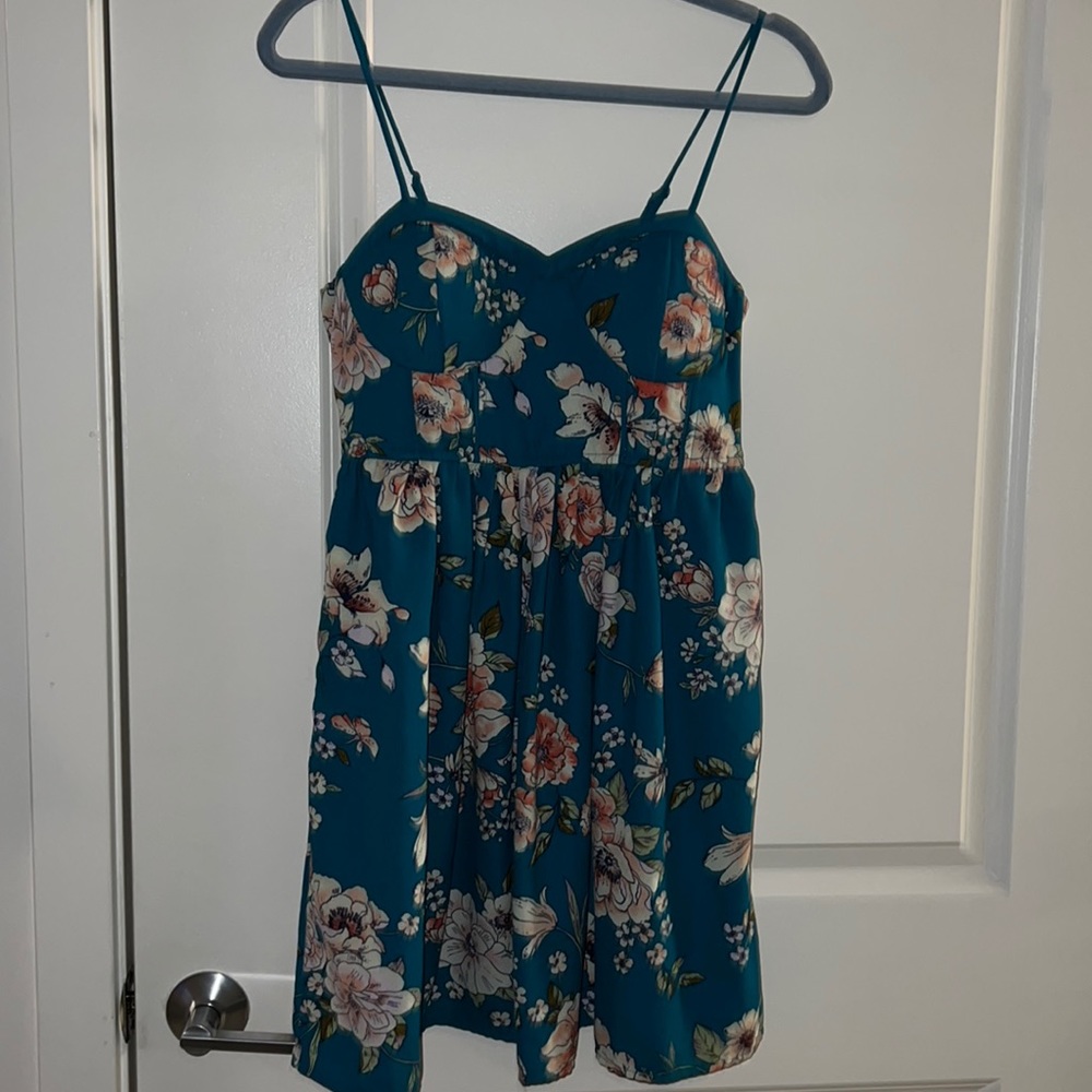Floral Spaghetti Strap Dress